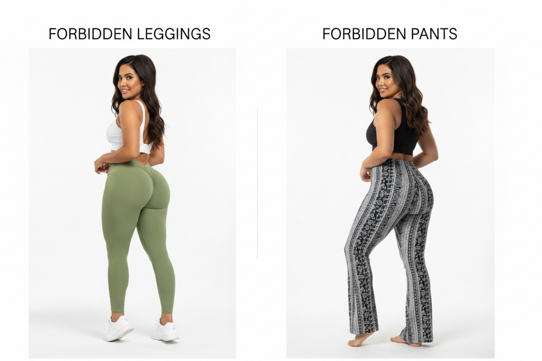 Comparison between forbidden leggings and forbidden pants