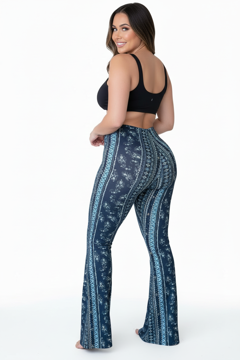 Navy teal pants with bright white background